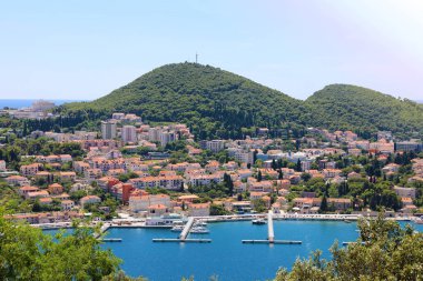 Liman, Hırvatistan, Avrupa ile Dubrovnik panoramik görünümü