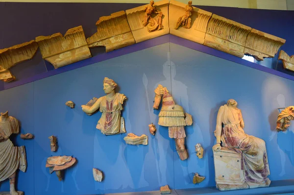 ROMA, ITALIA - 6 DE ABRIL DE 2016: Sala de estatuas de reconstrucción en los Museos Capitolinos, Roma, Italia —  Fotos de Stock