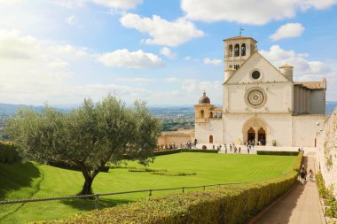 Assisi, Umbria, İtalya 'daki Aziz Francis Bazilikası.