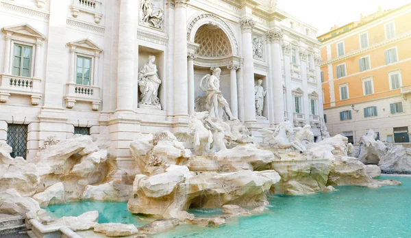트레비 분수 (fontana 디 트레비) 이탈리아 로마에서. — 스톡 사진