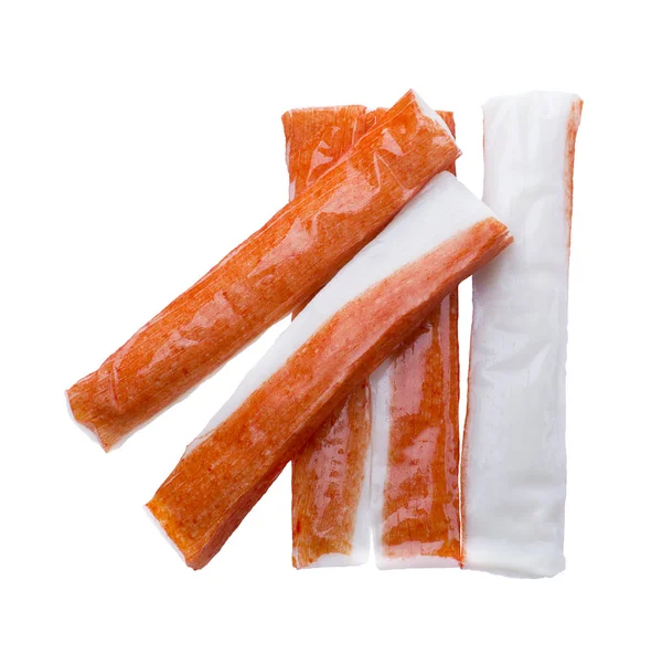 Crab Sticks Isolated White Background — Stock Photo, Image