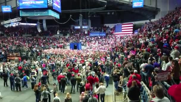 Fort Wayne Indiana November 2018 Ban Elnöke Donald Trump Rally — Stock videók