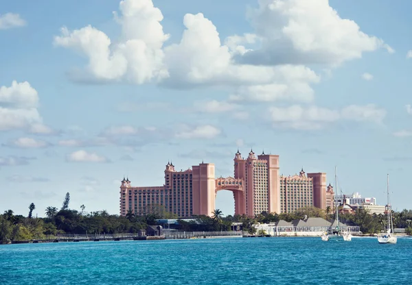 Nassau, Bahamalar - 7 Ocak 2019. Bahamalar bulunan Atlantis Paradise Island resort.