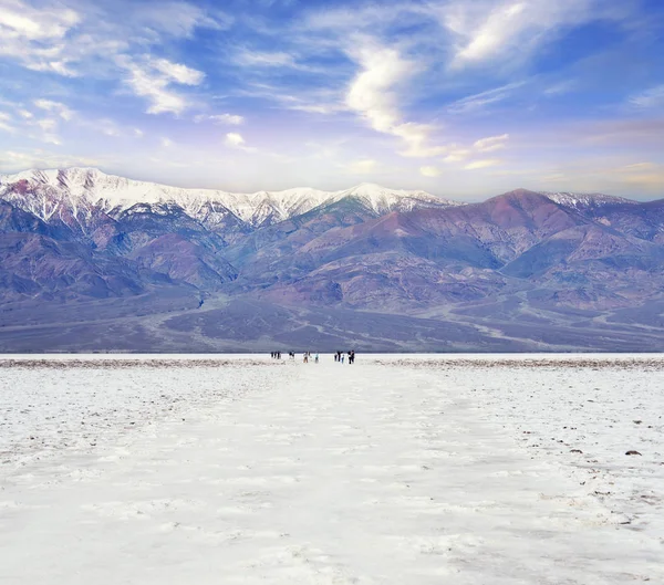 Badwater Havzası Ölüm Vadisi Milli Parkı, Kaliforniya, ABD — Stok fotoğraf