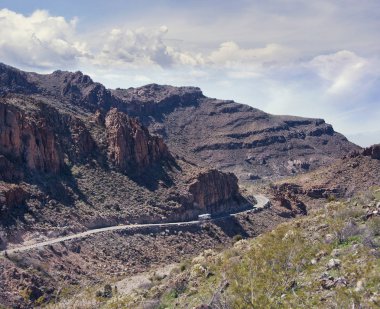 Tarihi Route 66 Arizona Oatman Ghost şehir yakınında