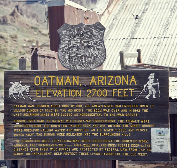 Oatman Town, Arizona EUA - 13 de março de 2019 . — Fotografia de Stock