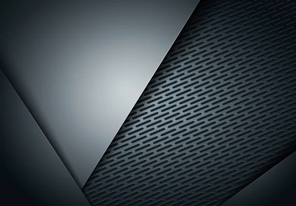 Vektör çizim arka plan koyu ve siyah metal karbon fiber
