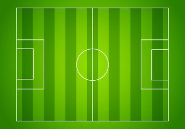 Vektör çizim futbol sahası veya arka plan için yeşil desenli futbol sahası