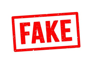 Vektör çizim sahte damga grunge kauçuk iz yok. Sahte mühür damgası arka plan izole