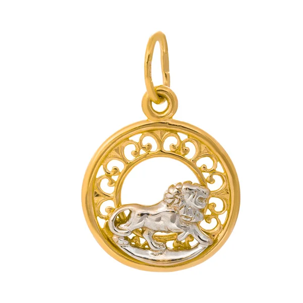 Gold Jewelry Gold Pendant Cubic Zirconia — Stock Photo, Image