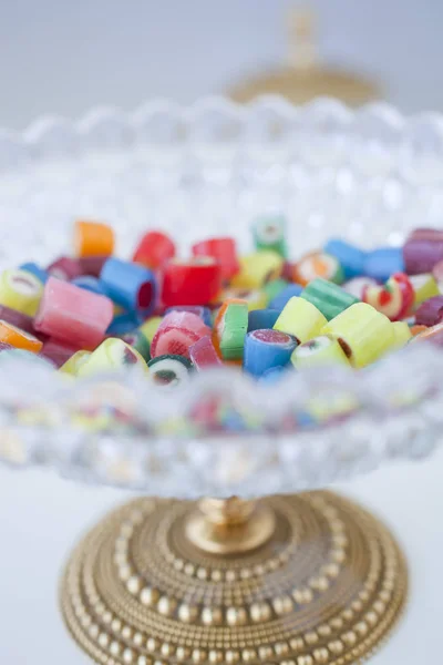 handmade candies in a crystal box