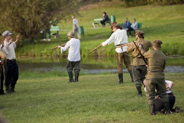 Warschau Polen September Soldaten Über Den Zweiten Weltkrieg Die Zweite — Stockfoto