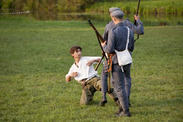 Warschau Polen September Soldaten Über Den Zweiten Weltkrieg Die Zweite — Stockfoto