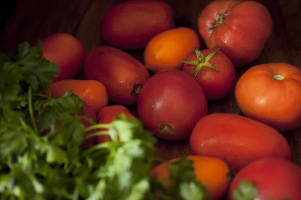 Mélange Tomates Biologiques Colorées — Photo