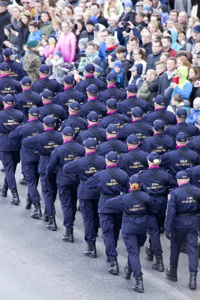 Warschau Polen Mei Poolse Soldaten Marching Army Parade Mei 2019 — Stockfoto