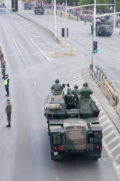 Warsaw Poland May Military Vehicles Army Parade May 2019 Warsaw — Stock Photo, Image