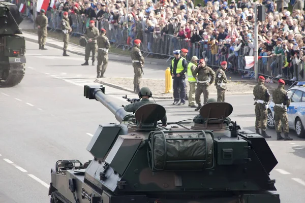 Warsaw Poland May Military Vehicles Army Parade May 2019 Warsaw — Stock Photo, Image