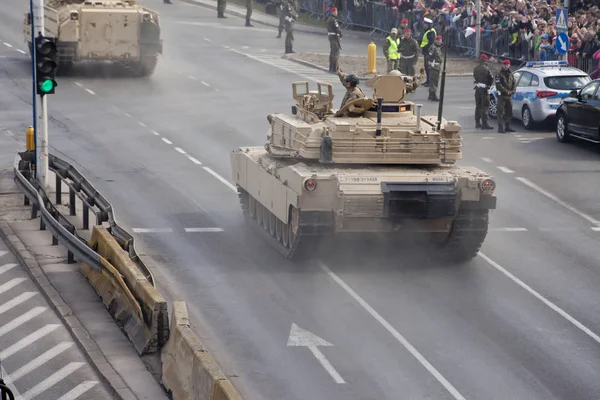 Warszawa Polen Maj Militära Fordon Army Parade Den Maj 2019 — Stockfoto