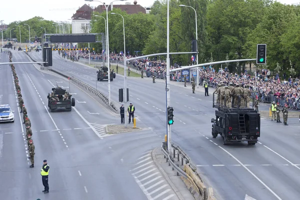 Warsaw Poland May Military Vehicles Army Parade May 2019 Warsaw — Stock Photo, Image