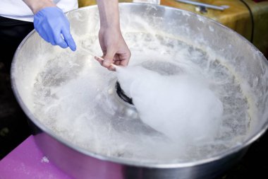 Şeker diş ipi makinesi- şeker diş ipi yapma