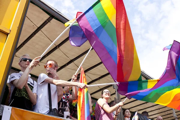 Warsaw Pologne Juillet Les Gens Pendant Défilé Égalité Juillet 2019 — Photo