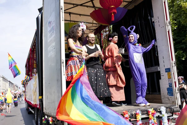 Warschau Polen Juli Mensen Tijdens Gelijkheid Parade Juli 2019 Warschau — Stockfoto