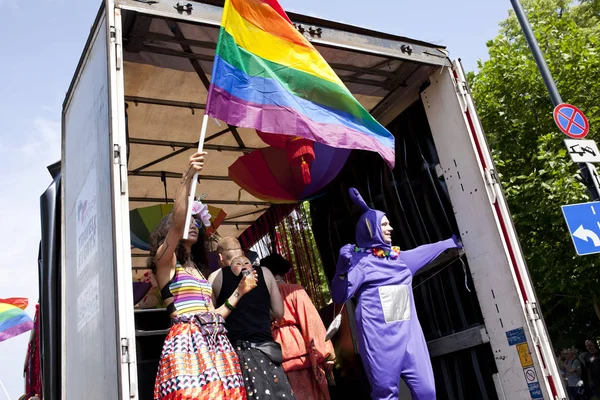 Warsaw Polónia Julho Pessoas Durante Desfile Igualdade Julho 2019 Varsóvia — Fotografia de Stock