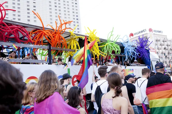 Warsaw Pologne Juillet Les Gens Pendant Défilé Égalité Juillet 2019 — Photo