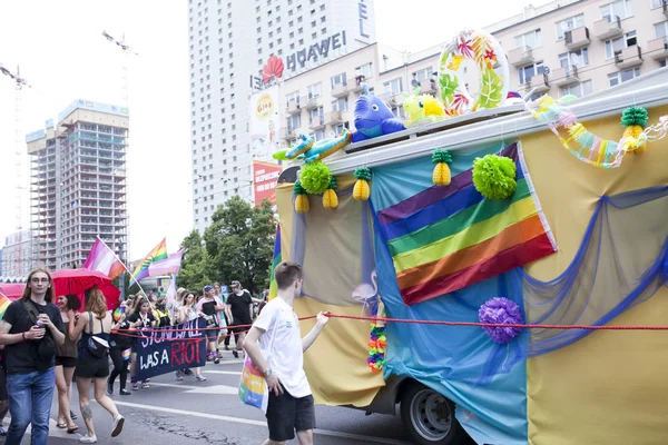 Warsaw Poland July People Equality Parade July 2019 Warsaw Poland — Stock Photo, Image