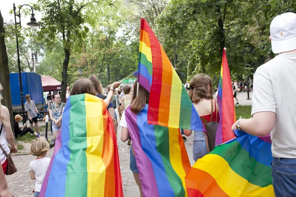 Warsaw Pologne Juillet Les Gens Pendant Défilé Égalité Juillet 2019 — Photo