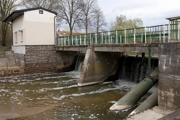 Kalinowiec Poland April Small Local Hydroelectric Power Plant April 2019 — Stock Photo, Image