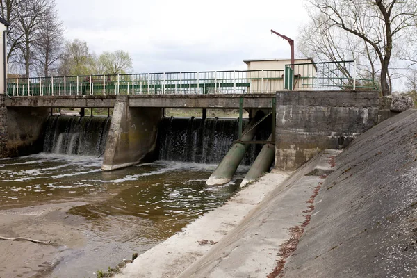 Kalinowiec Poland April Small Local Hydroelectric Power Plant April 2019 — Stock Photo, Image