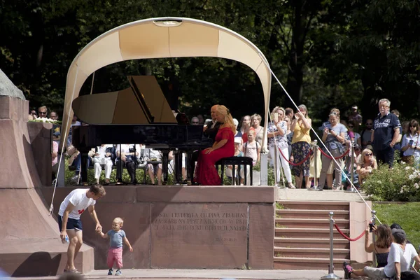 Warschau Polen August 2019 Open Recital Der Musik Von Chopin — Stockfoto