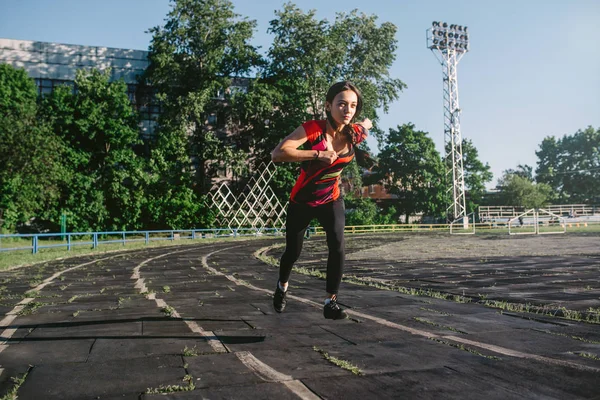 Treino Atletismo Pista Campo — Fotografia de Stock