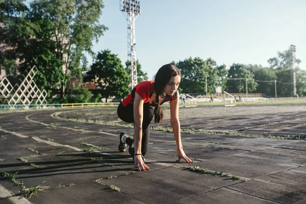 Treino Atletismo Pista Campo — Fotografia de Stock