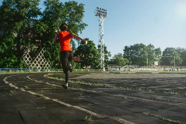 Treino Atletismo Pista Campo — Fotografia de Stock