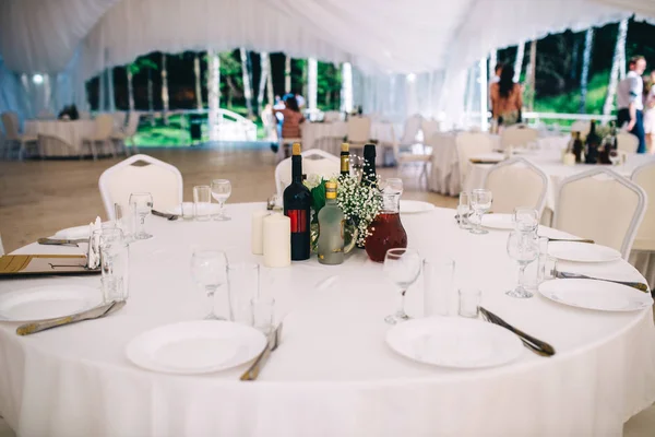 Mesa Boda Colocada — Foto de Stock