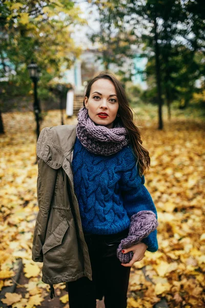 Lopen Herfst Park — Stockfoto