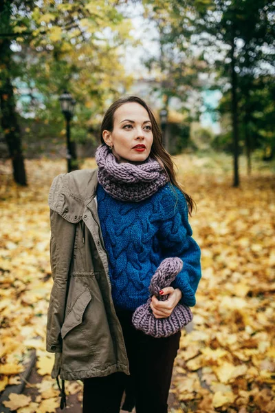 Lopen Herfst Park — Stockfoto