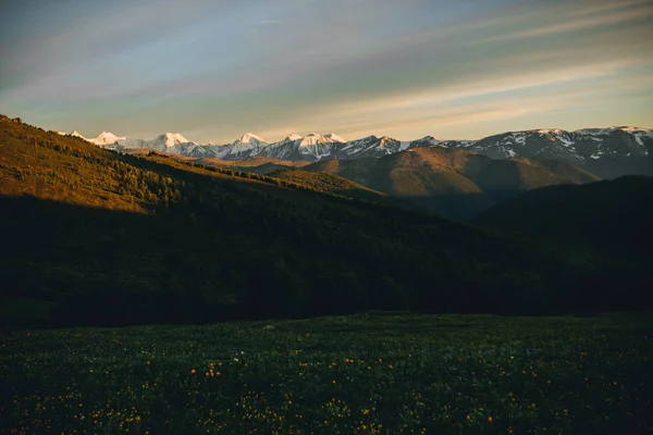 Sonnenuntergang Altai — Stockfoto