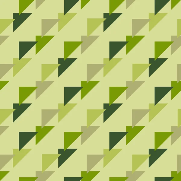 Fundo Abstrato Com Triângulos Textura Sem Costura Tons Verdes — Vetor de Stock