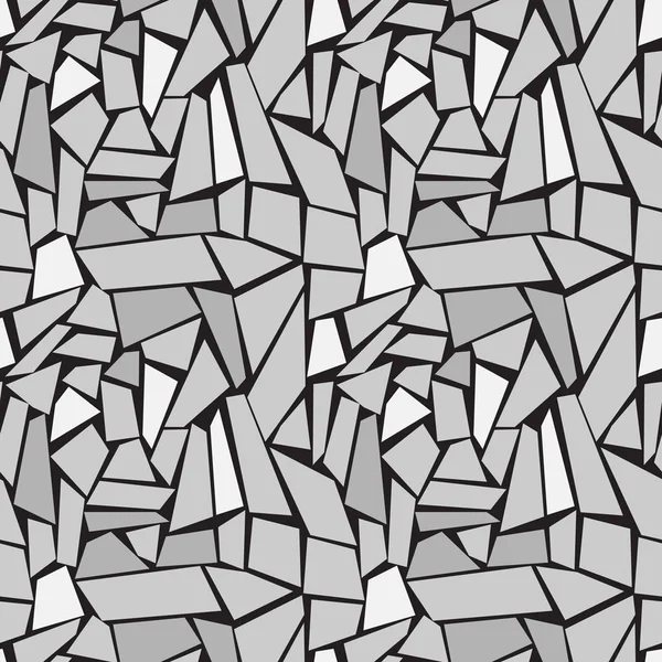 Fliesen Unterschiedlicher Unregelmäßiger Form Mosaik Nahtloses Muster — Stockvektor