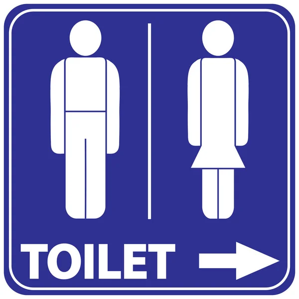 Toalety Męskiej Żeńskiej Znak — Wektor stockowy