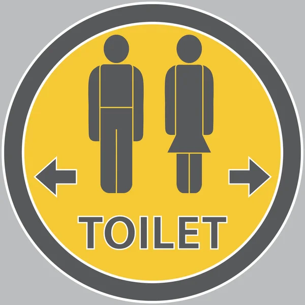 Segno Toilette Maschile Femminile — Vettoriale Stock