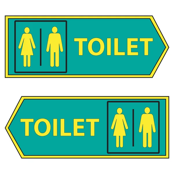 警告标志厕所 — 图库矢量图片