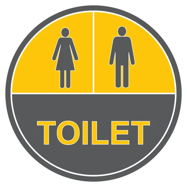 Męska Żeńska Postać Znaki Toalecie Znak Toalecie — Wektor stockowy