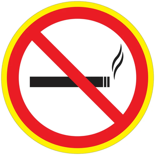 Segnale Avvertimento Vietato Fumare — Vettoriale Stock