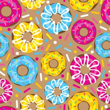 Tatlı çörek. Sorunsuz arka plan.