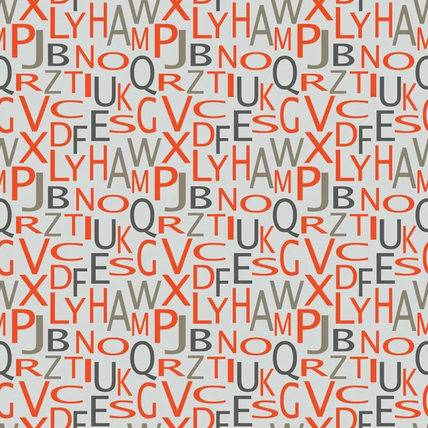 Les Lettres Alphabet Anglais Fond Sans Couture — Image vectorielle