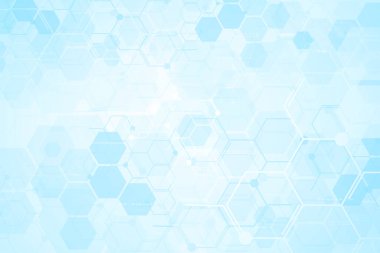 Soyut tıbbi geçmiş ve bilim konsepti.